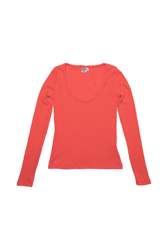 JUNGMAVEN Paseo Long Sleeve Tee -  Poppy Red