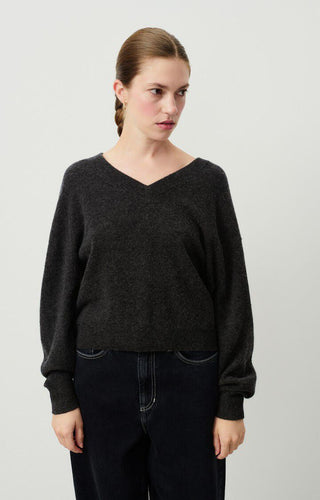 American Vintage - Women's Jumper Raxow : CHARCOAL MELANGE