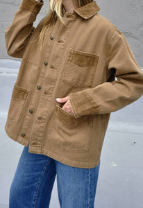 BARN JACKET - Washed Cocoa