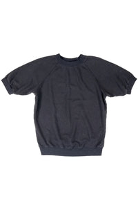 JUNGMAVEN Short Sleeve Raglan Fleece Sweatshirt - Black