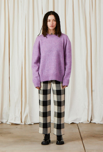 Oversized Mohair Pullover - Lilac