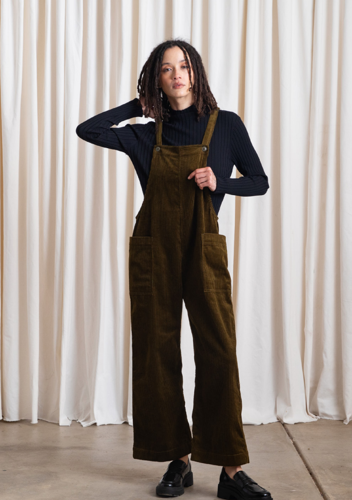 OVERALL JUMPER - Olive