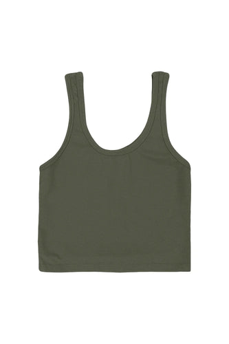 JUNGMAVEN SPORTY TANK -   OLIVE GREEN
