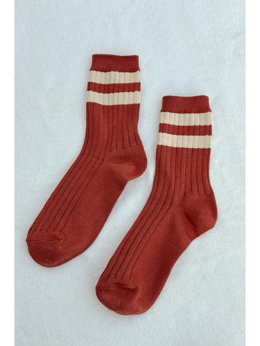 Her Varsity Socks - Ube