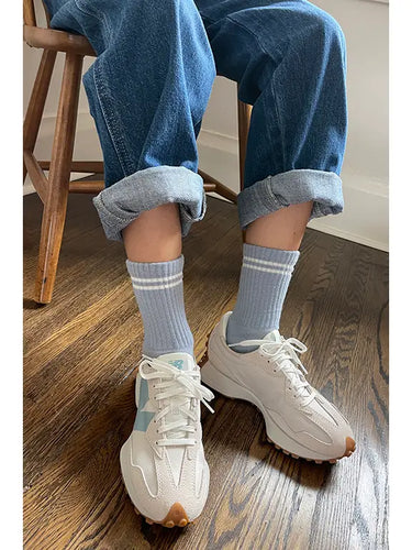 BOYFRIEND SOCKS - Blue Grey