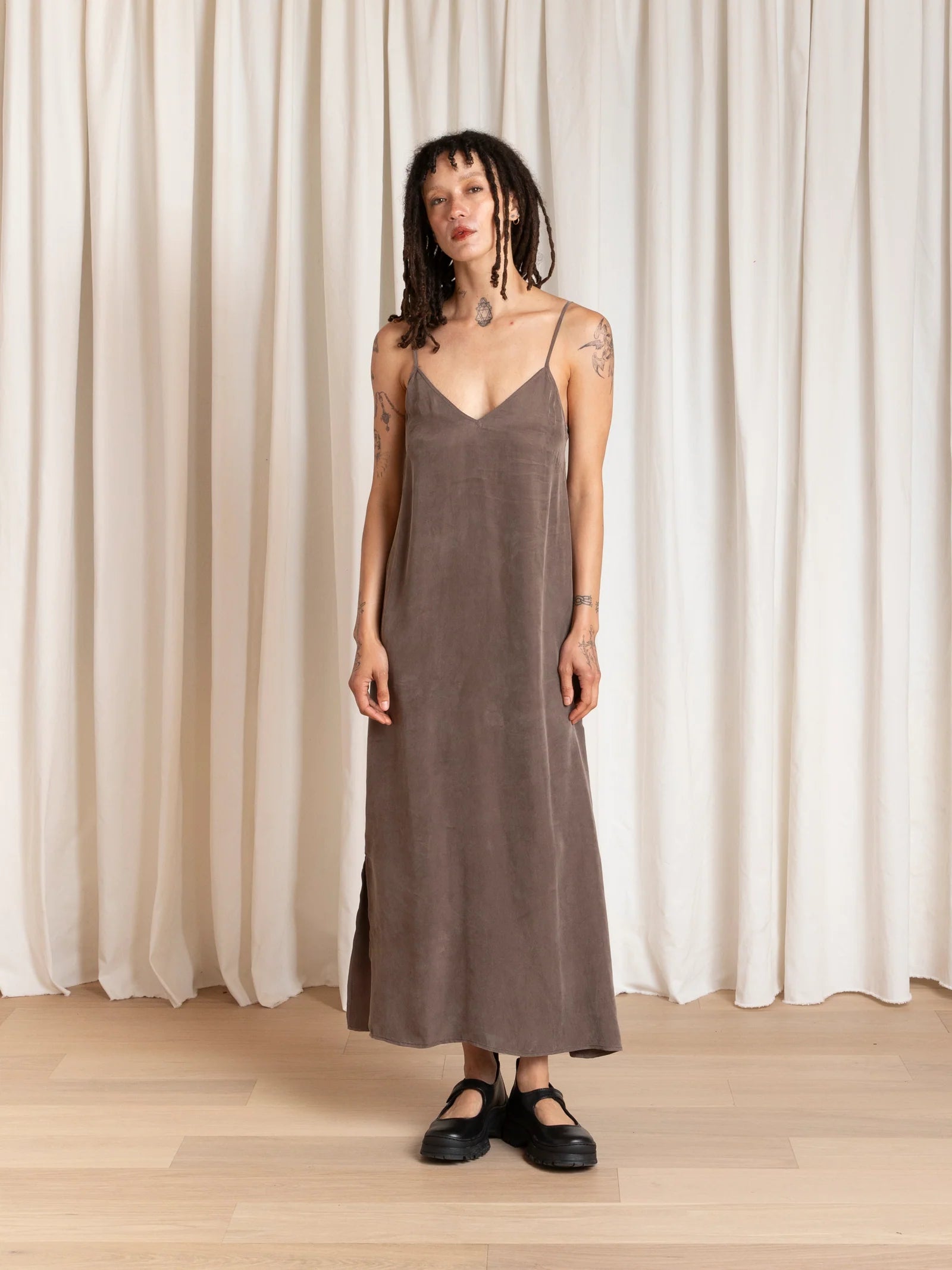 ali golden square dress ali golden SQUARE DRESS - BONE