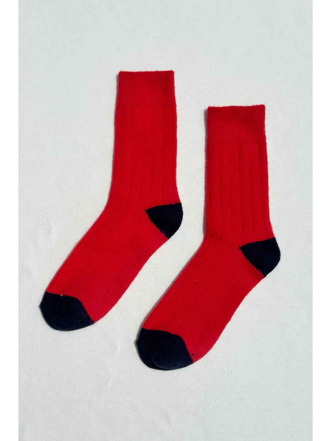 Classic Cashmere Socks - Poppy Red