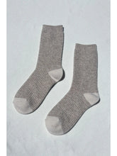 Load image into Gallery viewer, Wool Waffled Socks -  Oatmeal / Cream