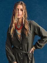 Load image into Gallery viewer, Lawson Dress - Dusty Army