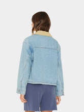 Load image into Gallery viewer, Cove Denim Jacket -Blue Cloud Cove Denim Jacket