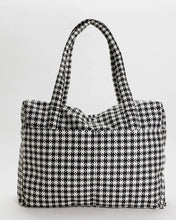 Load image into Gallery viewer, Cloud Carry-On - Black &amp; White Pixel Gingham
