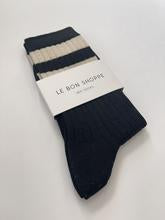 Load image into Gallery viewer, Her Varsity Socks - Black