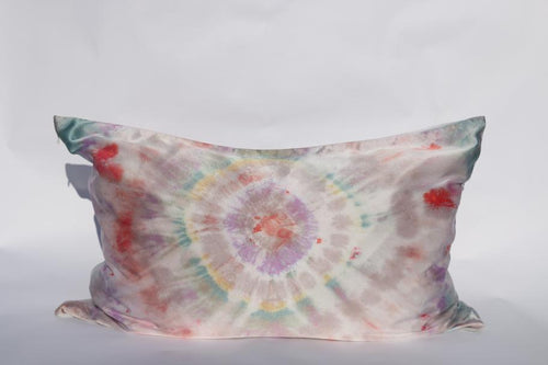 Hand Dyed Silk Pillowcase Set in Dreamcatcher III