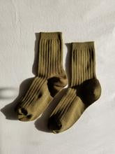 Load image into Gallery viewer, Le Bon Her Socks - MC Cotton Pesto