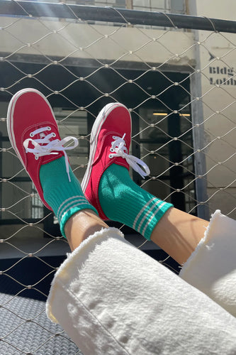 Le Bon Girlfriend  Socks - EMERALD