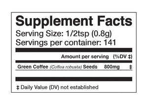 GREEN COFFEE BEAN 45% EXTRACT POWDER