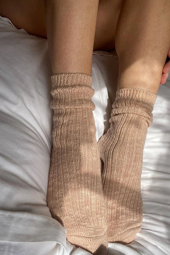 COTTAGE SOCKS - PEACHY KEEN