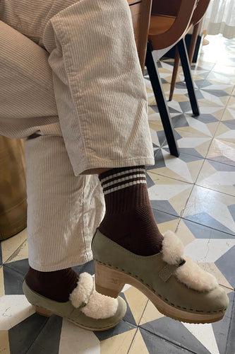 Le Bon Girlfriend  Socks -Mahogany